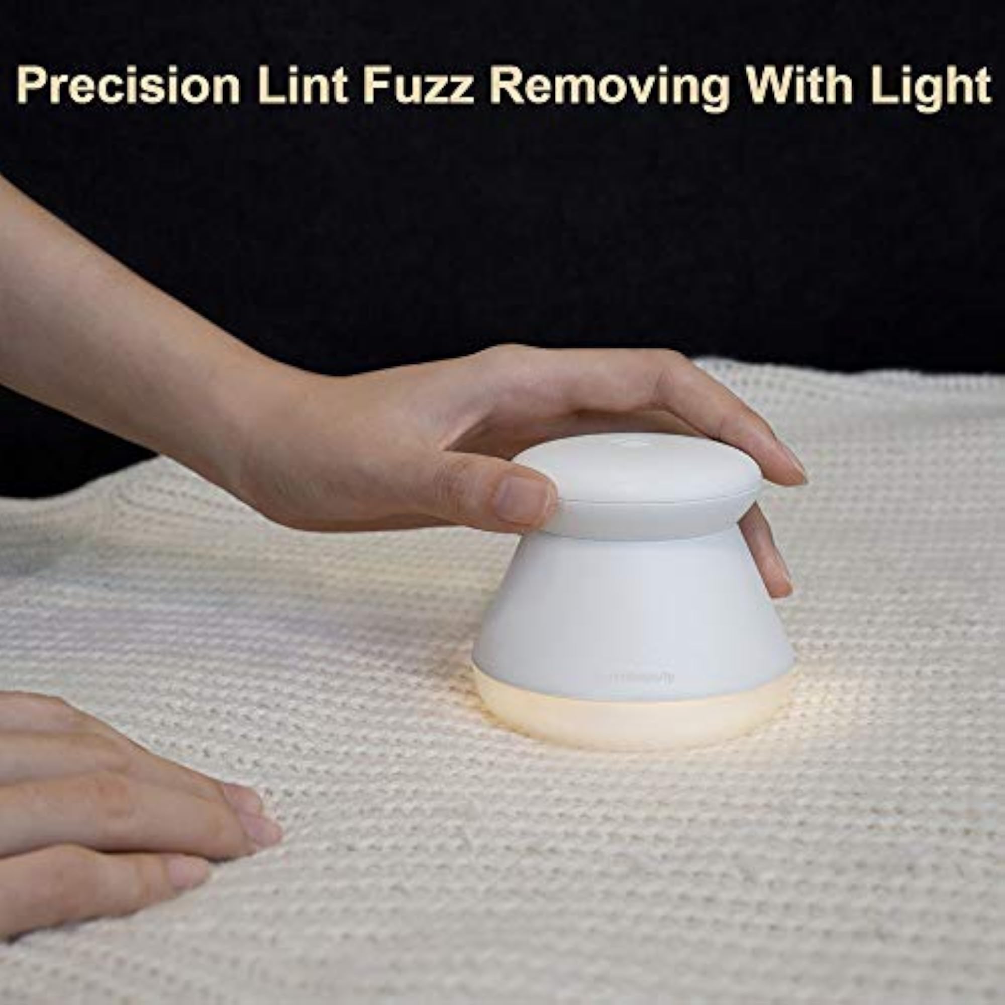 Rechargeable Fabric Shaver, Electric Lint Remover with Light