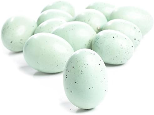Factory Direct Craft Package of 36 Blue Speckled Robin Faux Eggs Easter Eggs for DIY Spring Displays and Easter Baskets