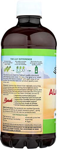 Lily Of The Desert Aloe Vera Gel - Inner Fillet Thicker Consistency Aloe Vera Drink with Natural Vitamins, Digestive Enzymes for Gut Health, Stomach Relief, Wellness, Glowing Skin, 32 Oz (Pack of 2)