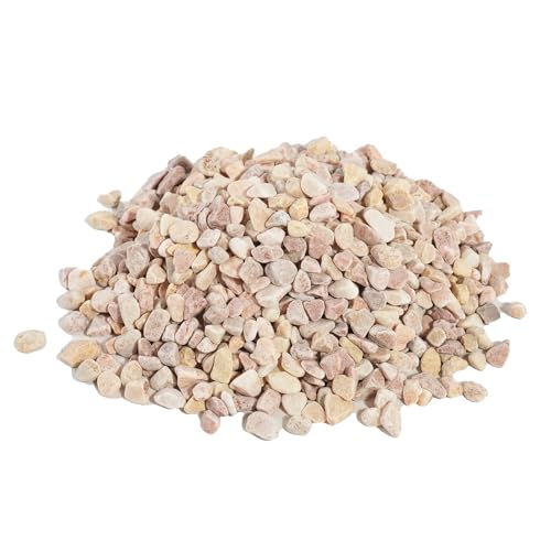 Image of CONSDAN 12 LBS Natural Gravel for Fish Tank, StoneCreek Betta Fish Aquarium Gravel, Vase Filler, River Rocks, Fish Tank Decorations, Perfect for Aquarium Decor, Fish Tank, & Indoor Plant, Pale Yellow