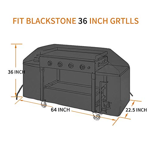 Outspark 36 Inch Griddle Cover-600D Water Proof Canvas Accessories For Blackstone 36 In Outdoor Cooking Gas Grill Griddle Station And Similar Sized Barbecue #TOP2