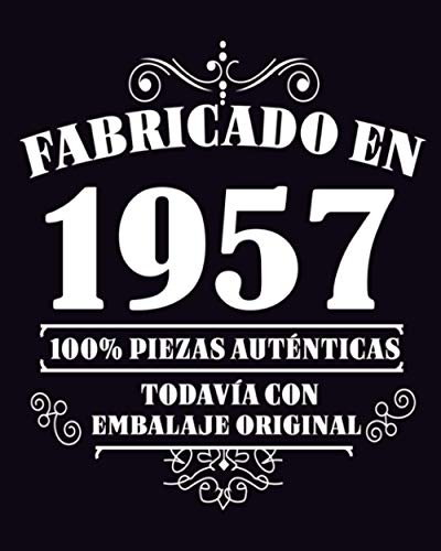 Fabricado en 1957 Todavia Con Embalaje Original: 64 años de regalo de cumpleaños personalizado | Diario en blanco para escribir regalo perfecto para cumpleaños / 120 páginas / 8x10 pulgadas