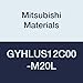 Mitsubishi Materials GYHLUS12C00-M20L GY Modular Type External Grooving Holder with Left Hand M20 Modular Blade, 0? Angle, 0.709" Grooving Depth, 0.750" Height, 0.750" Width, 5.000" Length