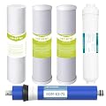 MewMore 5 Stage 75 GPD RO Water Filter Replacement Set, Fit for APEC Reverse Osmosis System (Essence & Ultimate Series), 1/4" Output