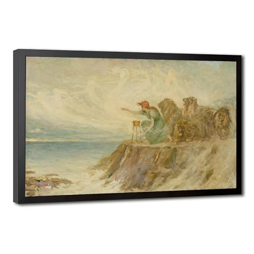 Impression sur toile Circe 1910 par Frederick Stuart Church déco murale salon 20x30 cm