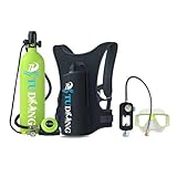 【Hochwertiges Produkt】: Der Fülldruck dieser Gasflasche beträgt 3000 Psi/200 Bar/20 MPa. Sie verfügt über drei Aufblasmethoden für eine einfache Verwendung. Es eignet sich perfekt zum Sporttauchen, für Unterwassererkundungen, zum Angeln, für Unterwasserfotografie, zum Reinigen von Booten, für Unterwasser-Reparaturdocks, als Notfallversicherung und für andere Tauchunterhaltung!