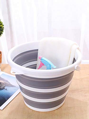 Image of A Unique Product Range 2020 Design Collapsible Foldable Silicone Circle Buckets For Fishing /Car Washing /All Other Home /Garden Activities(Random Color,10L)