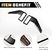 REPAIROCK 1 Set Fender Vent Cover Trim for Ford F-150 2021-2024 Waterproof ABS Fender Side Vents with Adhesive Backing Carbon Fiber Pattern Black