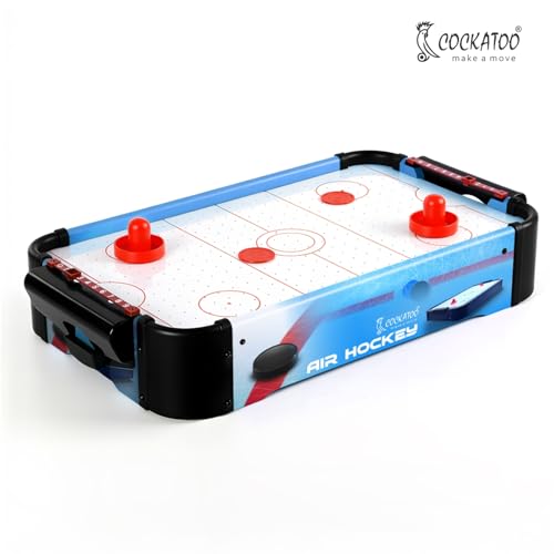 Image of Cockatoo Air Hockey Game for Kids, Air Hockey Table-(Big) with 2 Balls, 2 Scorers and 2 Goal Box, Indoor Board Game Set for Kids Age 7, Size 51 * 31 * 10 cm
