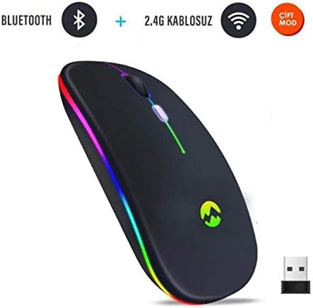 Everest SM-BT11 Usb Siyah 2in1 Bluetooth ve 2.4GHz Şarj Edilebilir Kablosuz Mouse - Görsel 7