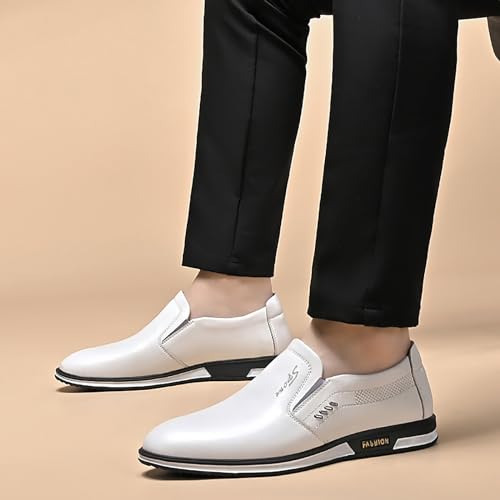 Mocasines clásicos para hombre con acabado elegante de piel sintética 2