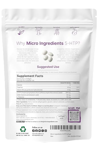 Micro Ingredients 5-HTP Complex Softgels