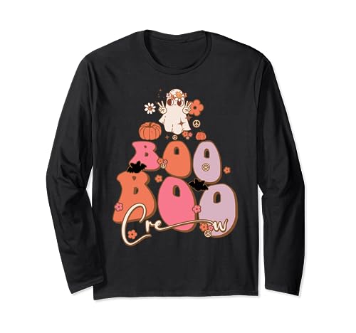 Groovy Nurse Boo Boo Crew Halloween Carino Boo Uomo Donna Bambini Maglia a Manica