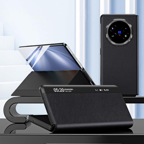 Étui en cuir Vivo X Fold 6 avec protection intégrale haut de gamme