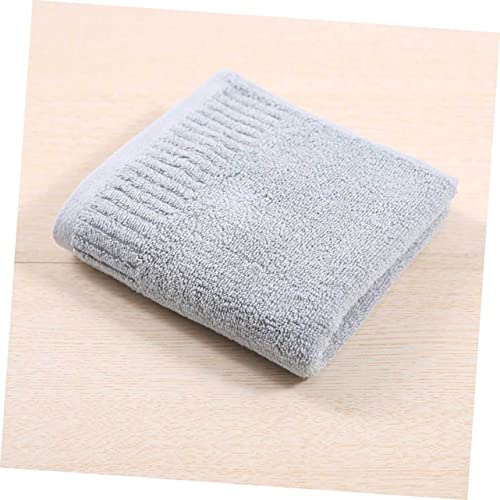 Serviette de toilette pur coton épaisse grise avec accessoires de salle de bain assortis - 6