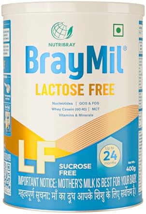 Lactose Free | GOS & FOS | Whey Casein (60:40) | Vitamins & Minerals | Up to 24 Months baby|400 gm tin pack