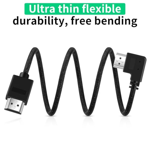 SHULIANCABLE 超薄型 8K HDMI 2.1 L型90度 右向きケーブル の商品画像 2