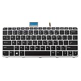 AUTENS Replacement US Backlight Keyboard (1 Year Warranty) for HP EliteBook Folio 1020 G1 / 1030 G1 Laptop