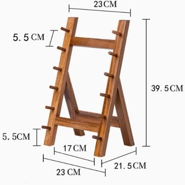 Handcrafted Stepped Wooden Countertop Storage Rack Easy Cleaning without Bacterial Growth