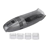 Diydeg Electric Hair Clipper, USB Recharge Light Vacuum Hair Trimmer with Automatic Hair Suction, Electric Body Hair Trimmer with 4 Combs, Cordless Haircut Toddler Haircut Kit