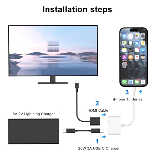 Adaptador USB C a HDMI 4K 60Hz con puerto de carga para iPhone 17 y MacBook 2