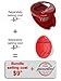 Mevis Line Egg Slicer for Hard Boiled Eggs and Egg Timer for Boiling Eggs Set, (Red Color)