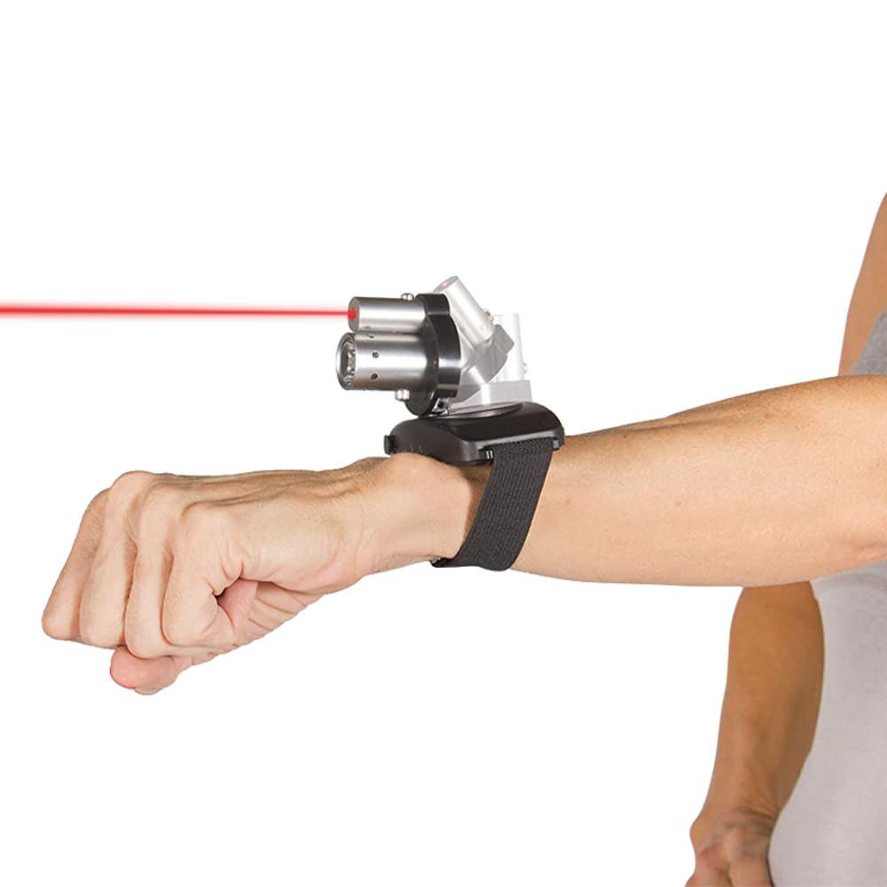 Torcia frontale laser a LED ricaricabile con cintura regolabile per test di controllo sensoriomotore e terapia fisica, Carlo Rinaudo - Concetti ispirati | Esercizio di controllo del movimento per uso
