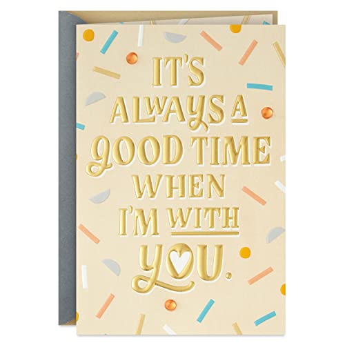 Hallmark Anniversary Card for Husband, Wife, Boyfriend, Girlfriend (Good Time)