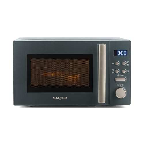 Salter Marino Digital Microwave – 20L Freestanding Solo Microwave Oven, 8 Auto-Cook Functions, Time & Weight Defrost, 95 Minute Timer, Dial & Button Control, 25.5cm Glass Turntable, Easy Clean, 800W