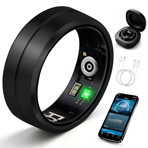 Image of Smart Ring for Women Men, All-New Matte Scratch-Resistant Design, Health & Fitness Tracker for Sleep, Stress & Activity Monitoring, Black 7