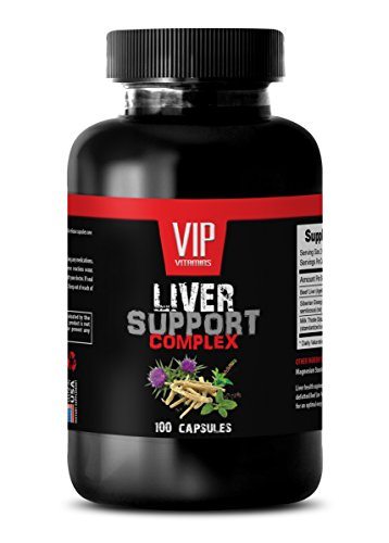 Vip Vitamins Liver Support Milk Thistle - Liver Support Complex - Beef Liver Extract - 1 Bottle 100 Capsules #TOP24