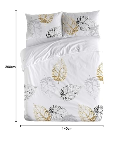 Housse de couette 140x200 cm en coton Kari pour lit 80 cm