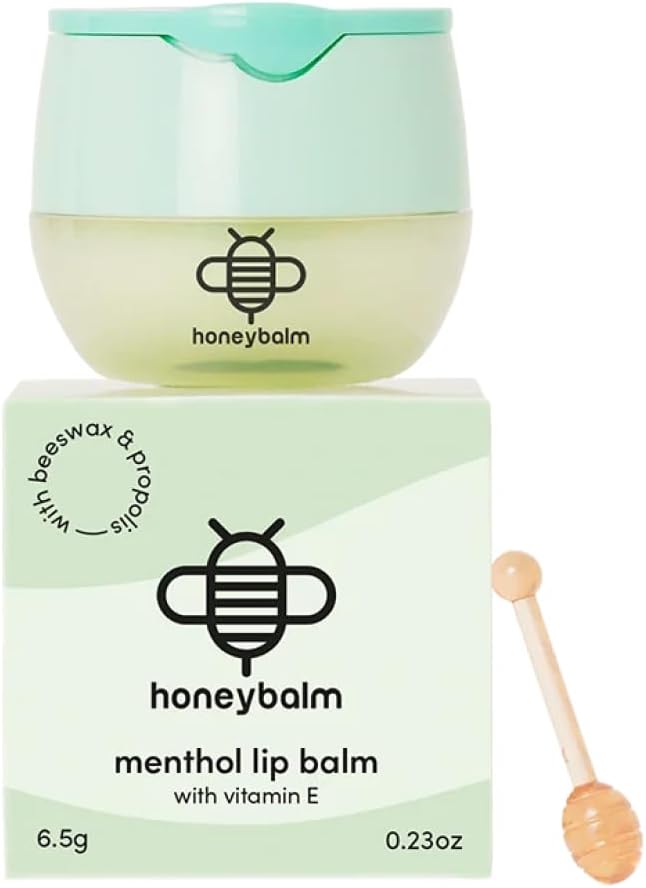 Honeybalm Lip Balm With Mint Flavor - With Applicator | Nourishes dry lips and provides a pleasantly cared-for feeling – ideal for day and night
