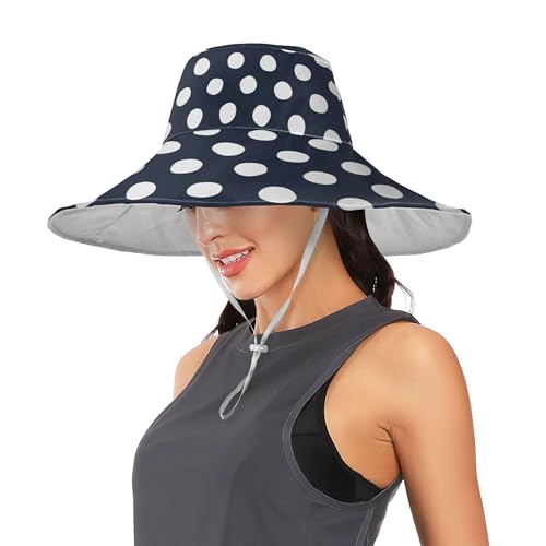Sombrero de sol para mujer Aslsiy reversible y plegable miniatura 2