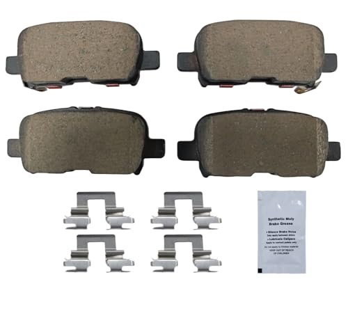 HUSCH D865 Rear Ceramic Brake Pads Kit Fit For Acura MDX 2001-2006, For Honda Odyssey 2002-2004 by HUSCH - Image 2