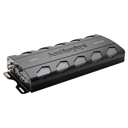 Audiopipe Class A/B Mosfet 4 Channel Amplifier (APDLO-2504), Car Amplifier 4 Channel, 2100 Watts, Overload/Overheat Protection, Built-in Low-Pass/High-Pass Crossover, Remote Bass Knob, car Audio