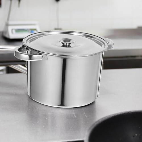 Marmite en acier inoxydable robuste avec couvercle pour une cuisine saine - 5