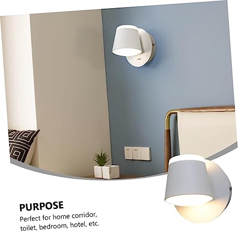 Lámpara de pared LED giratoria 360 con portalámparas E27 para dormitorio 3
