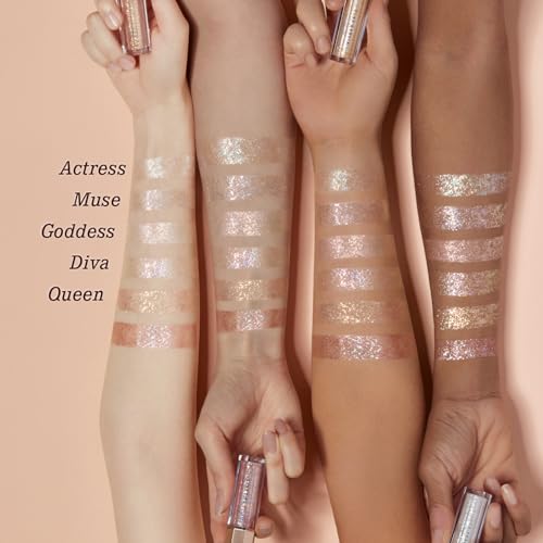 DEARDAHLIA Paradise Shine Eye Sequins Bundle (Goddess & Muse) - High-Shine Liquid Glitter Eyeshadow Duo, Lightweight & Blendable Pearl Finish, Minimal Fallout, Vegan Korean Eye Makeup - Image 5