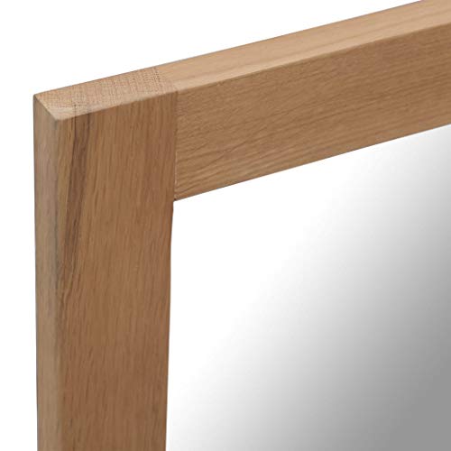Yuhi-Hqyd Mirror,Cloakroom Mirror,Art Mirror,Vanity Mirror,Door Mirror,Vintage Mirror,Can Be A Stylish Mirror For Bathroom, Living Room,Bedroom,Office And Shop,19.6"X55.1" Solid Oak Wood #TOP3