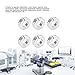 Shaft Collar Set, Linear Motion Stopper 6Pcs Aluminum Alloy 4/5in Aperture Lightweight Clamping Collar Fine Workmanship for Craft Industries