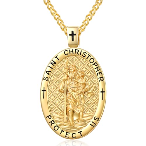 WYUESGU 14K �S�[���h ��쐹�l ���_�� �j���p �y���_���g �l�b�N���X �J�g���b�N �@�� �a�����v���[���g 2.5mm 22�C���` + 2�C���` �����`�F�[��, 28*28mm, �x�[�X�B, �W�F���X�g�[���Ȃ�