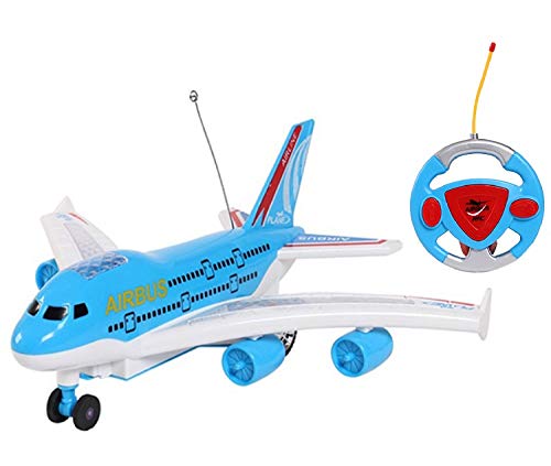 HALO NATION High Speed RC Aeroplane 2 Channel Remote Control Airbus with Light & Music (Boeing Blue)