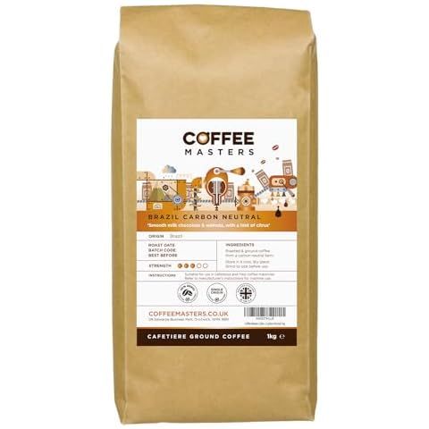 Coffee Masters Brazil Carbon Conscious Cafetiere Coffee Cover