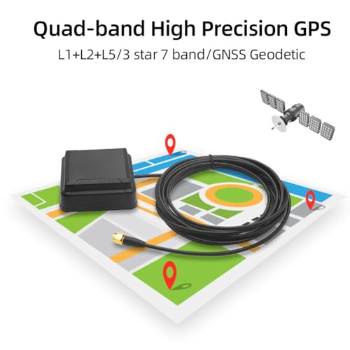 Antenne RTK RTD GNSS L1 L2 L5 haute précision centimétrique