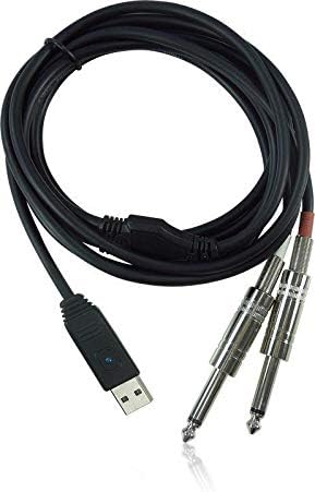Behringer LINE 2 USB 2 Stereo 1/4" Line in to USB Interface Cable (Black)