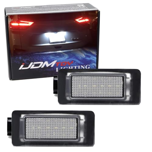 Ijdmtoy 75-078-WHITE Oem-Fit 3W Full Led License Plate Light Kit Compatible With 2019/2020-Up Nissan Altima Sentra Versa Rogue, Powered cover
