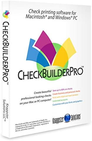 CheckBuilderPro - Windows & Mac Check Printing Software