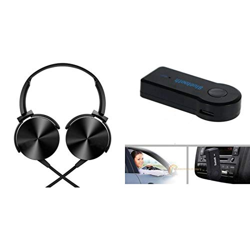 HOC XB 450 Wired Headphones & Pink car Bluetooth Compatiable with All