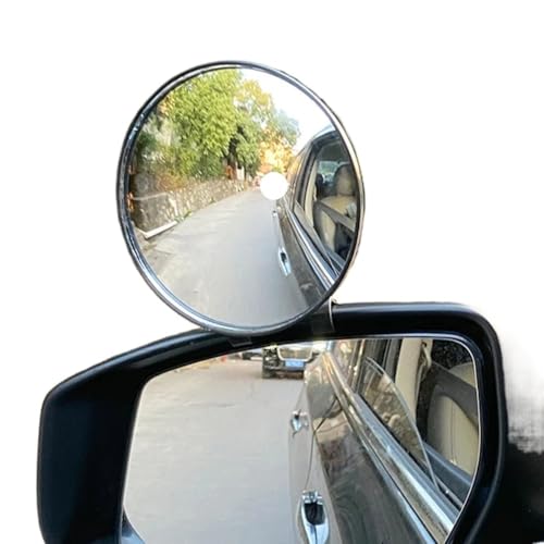 Miroir angle mort retroviseur reglable grand angle noir auto - 5